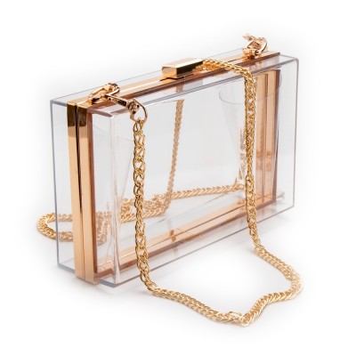 Women Acrylic Clear Purse Cute Transparent Crossbody Bag Lucite See Through Handbags Evening Clutch Events Stadium Approved